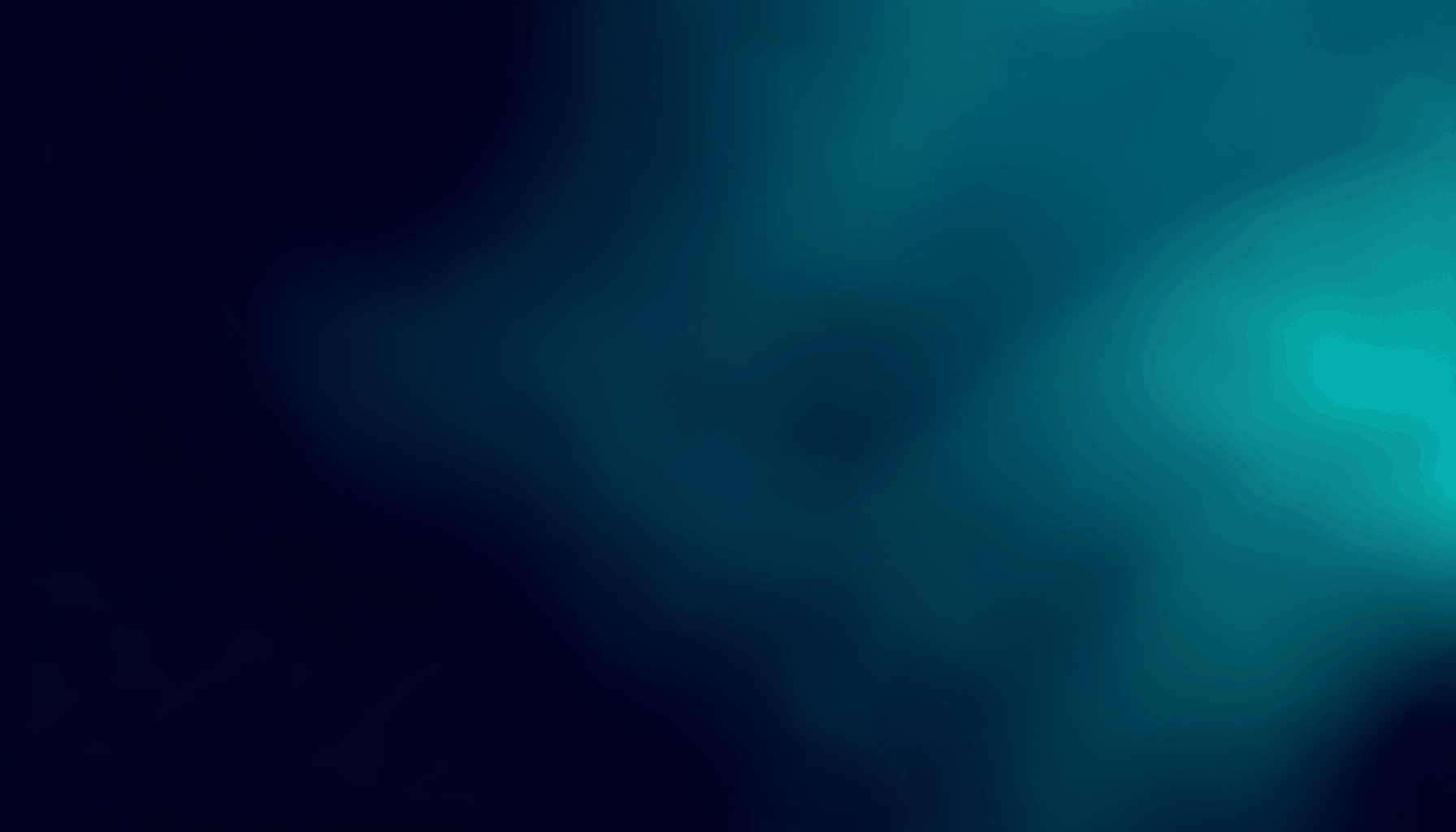 Abstract gradient composition in deep navy and teal tones, with soft luminous highlights suggesting a digital creative workspace