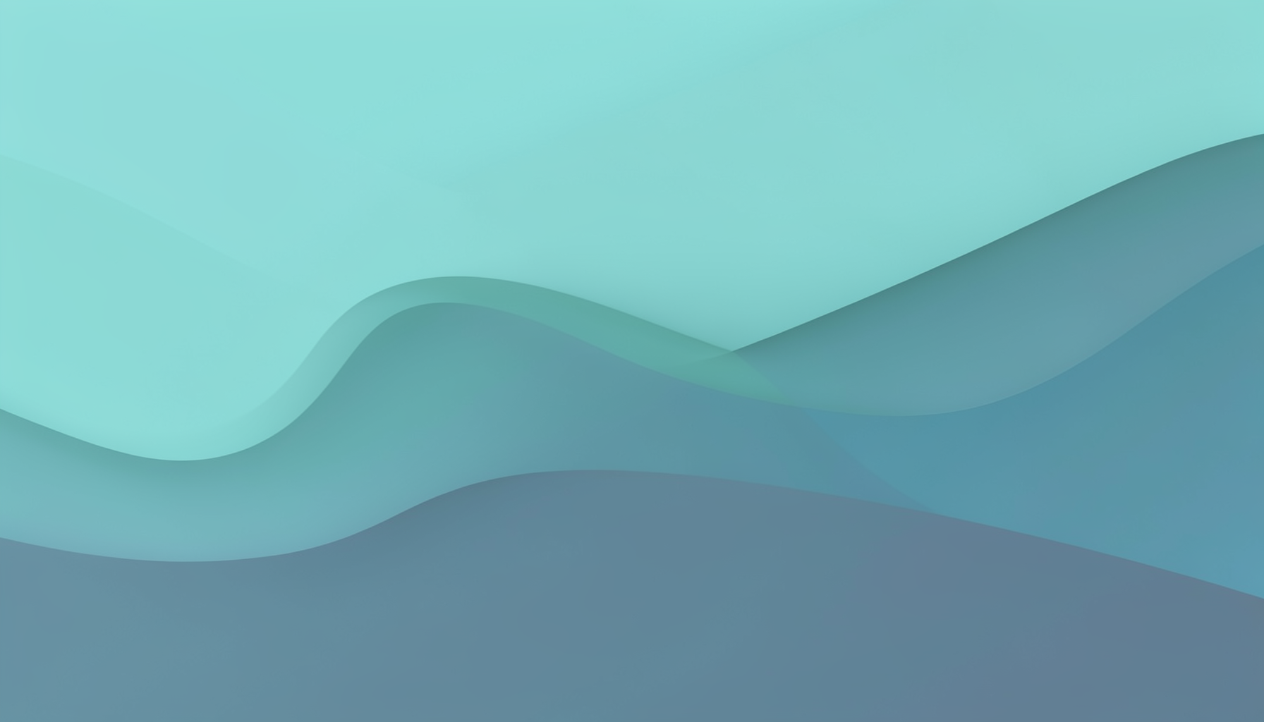 Abstract layered gradient in soft teal and slate blue, with gentle overlapping waves suggesting depth and parallax motion