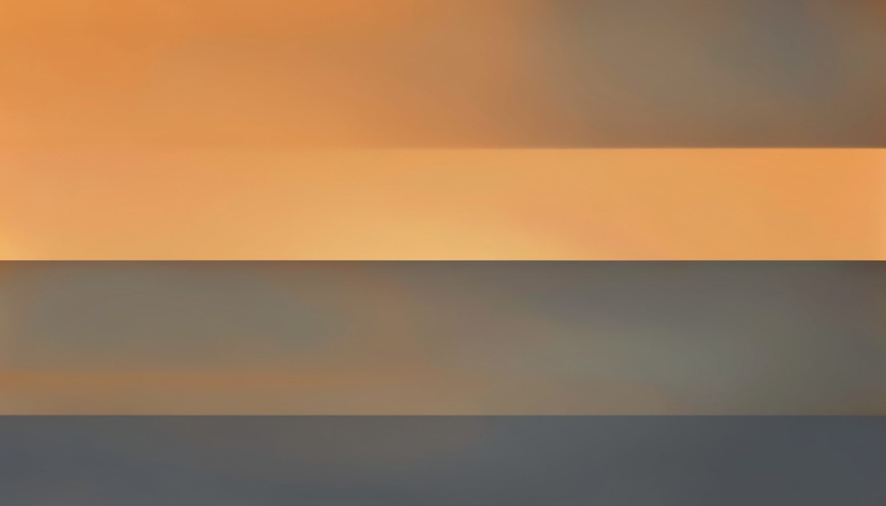 Abstract gradient in warm amber and soft charcoal, with stepped horizontal bands suggesting a multi-step progression