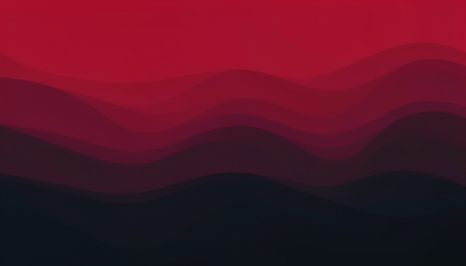 Rich crimson and dark charcoal gradient with rhythmic wave patterns suggesting audio broadcasting